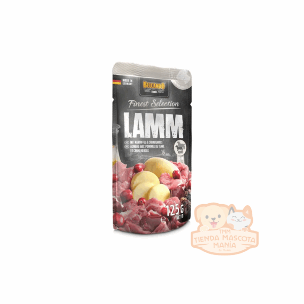 BELCANDO Cordero con patatas y arándanos sobre 125gr