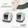 Catit Baño Cerrado AirSift Gris - Imagen 3