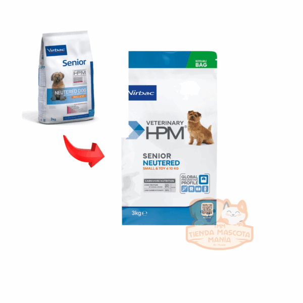 VIRBAC HPM – Senior Neutered Dog Small & Toy 3 kg