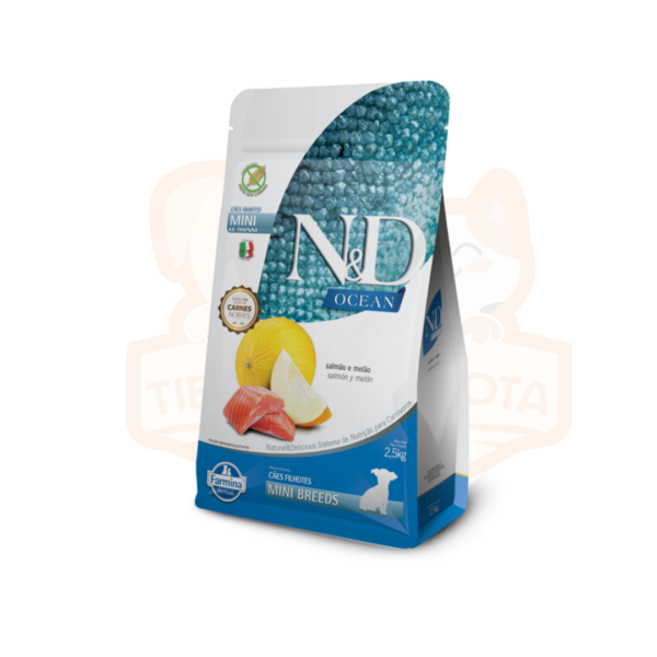 N&D® Ocean puppy MINI BREEDS - Salmon y Melon 2,5 kg