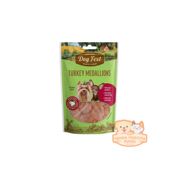 DogFest Medallones de Pavo 55 Gr