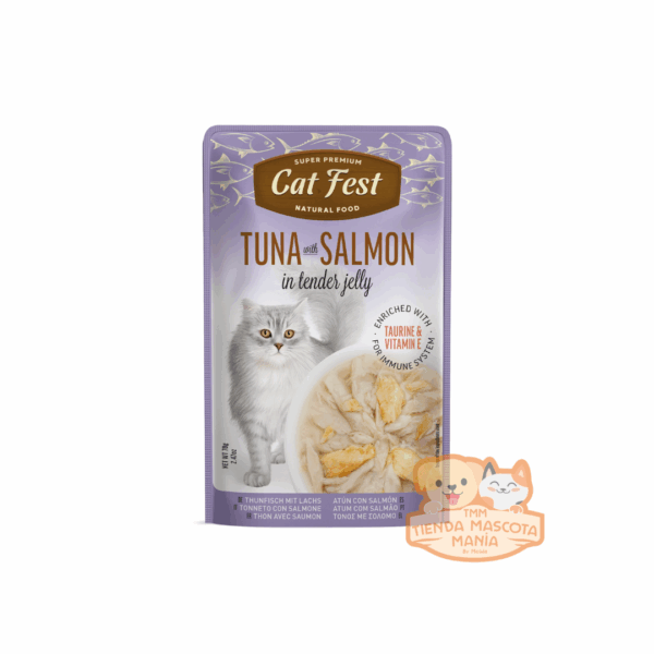 Catfest pouch tuna with Salmon 70 gr
