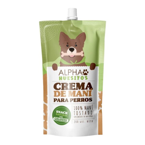 Alpha Huesitos Crema de Maní para Perro 200 gr