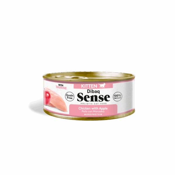 Alimento Húmedo Kitten Dibaq Sense Pollo con Manzana 70 Gr