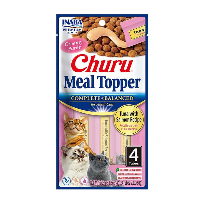 Inaba | Churu Meal Topper Atun Salmon para Gatos